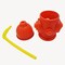 4E's Novelty 10 Pack Fire Hydrant Cups 12oz - Firefighter Birthday Party Decorations, Fireman Theme Party Supplies
